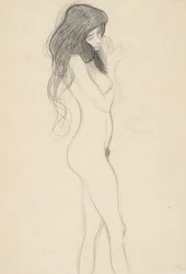 Standing Female Nude Facing Right